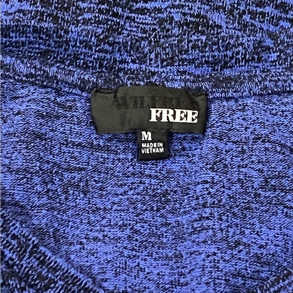 ARITZIA WILFRED FREE women’s blue Vneck  slouchy sleeveless casual knit top s- M - Picture 3 of 7